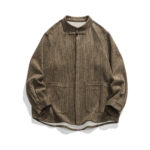 Buddha Stones Long Sleeve Frog-button Design Men's Cotton Jacket Shirt With Pockets - DarkGoldenrod - US/UK/AU46，EU56 (5XL) - image 20