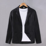 Buddha Stones Long Sleeve Button Plain Design Men's Linen Jacket Shirt With Pockets - Black - US/UK/AU42，EU52 (3XL) - image 10