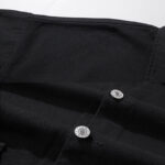 Buddha Stones Long Sleeve Button Stand Collar Design Men's Cotton Jacket Shirt With Pockets - image 5