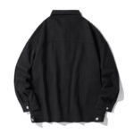 Buddha Stones Long Sleeve Button Stand Collar Design Men's Cotton Jacket Shirt With Pockets - image 2