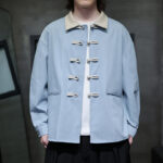 Buddha Stones Men's Long Sleeve Frog-Button Cotton Long Sleeve Shirt With Pockets - image 19