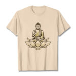 Buddha Stones Buddha Meditating In The Lotus Tee T-shirt - Bisque - 2XL - image 9