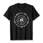 Buddha Stones OM Symbol Sanskrit Mantras Design Cotton Tee T-shirt - Black - 2XL - image 7