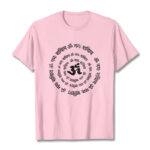 Buddha Stones OM Symbol Sanskrit Mantras Design Cotton Tee T-shirt - LightPink - 2XL - image 16