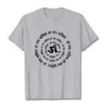 Buddha Stones OM Symbol Sanskrit Mantras Design Cotton Tee T-shirt - LightGrey - 2XL - image 20