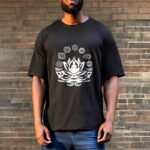 Buddha Stones OM Symbol Sanskrit Mantras Buddha Lotus Flower Design Tee T-shirt - image 9
