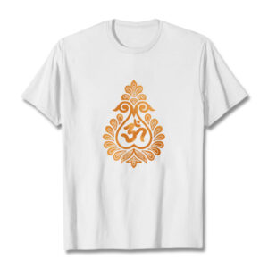 Buddha Stones Gourd OM Symbol Design Tee T-shirt - White - 2XL - image 1