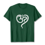 Buddha Stones Love Heart OM Symbol Design Tee T-shirt - ForestGreen - 2XL - image 9