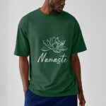 Buddha Stones Simple Lotus Flower Namaste Meditation Cotton Tee T-shirt - image 12