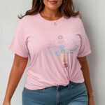 Buddha Stones Pastel Hues Lotus Flower Chakra Symbols Meditation Cotton Tee T-shirt - image 14