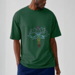 Buddha Stones Pastel Hues Lotus Flower Chakra Symbols Meditation Cotton Tee T-shirt - image 12
