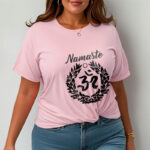 Buddha Stones Om Sanskrit Namaste Leaves Pattern Meditation Cotton Tee T-shirt - image 14
