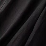 Buddha Stones Casual Solid Color One Button Cotton Linen Women's Wide Leg Pants With Pockets - image 11