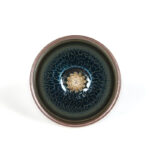 Buddha Stones Handmade Chinese Jianzhan Lotus Blue Ceramic Teacup Kung Fu Tea Cup 150ml - image 7