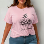 Buddha Stones Casual Om Symbol Lotus Flower Pattern Cotton Tee T-shirt - image 14