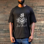 Buddha Stones Casual Om Symbol Lotus Flower Pattern Cotton Tee T-shirt - image 6