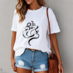 Buddha Stones Casual Ganesha Pattern Cotton Tee T-shirt - image 8