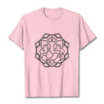 Buddha Stones Casual Mandala Design Ganesha Pattern Cotton Tee T-shirt - LightPink - 2XL - image 13