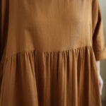 Buddha Stones Fall Hoodie Design Long Sleeve Cotton Linen Maxi Dress With Pockets - image 9
