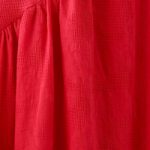 Buddha Stones Plain Jacquard Flower Irregular Design Cotton Linen Maxi Dress With Pockets - image 12