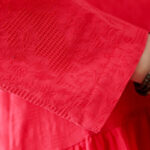 Buddha Stones Plain Jacquard Flower Irregular Design Cotton Linen Maxi Dress With Pockets - image 14