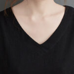 Buddha Stones Fall Casual Simple Design Long Sleeve Cotton Linen Maxi Dress With Pockets - image 9