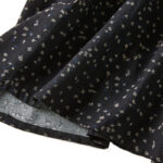 Buddha Stones Fall Printing Floral Buttons Lace Lapel Design Cotton Linen Midi Dress With Pockets - image 11