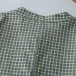 Buddha Stones Casual Plaid Buttons Lantern Long Sleeve Cotton Midi Dress - image 4