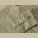 Buddha Stones Commute Men's Plain Buttons Design Pattern Cotton Linen Long Sleeve Shirt - image 20