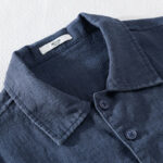 Buddha Stones Commute Men's Plain Buttons Design Pattern Cotton Linen Long Sleeve Shirt - image 14