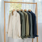 Buddha Stones Commute Men's Plain Buttons Design Pattern Cotton Linen Long Sleeve Shirt - image 27