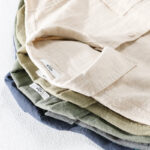 Buddha Stones Commute Men's Plain Buttons Design Pattern Cotton Linen Long Sleeve Shirt - image 24