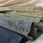 Buddha Stones Commute Men's Plain Buttons Design Pattern Cotton Linen Long Sleeve Shirt - image 26