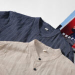 Buddha Stones Vintage Men's Striped Pattern Cotton Linen Long Sleeve Shirt - image 14
