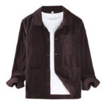 Buddha Stones Fall Vintage Lapel Design Long Sleeve Button Men's Cotton Jacket With Pockets - image 9