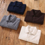 Buddha Stones Fall Vintage Lapel Design Long Sleeve Button Men's Cotton Jacket With Pockets - image 11