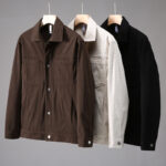Buddha Stones Vintage Lapel Design Buttons Men's Long Sleeve Jacket With Pockets - image 10
