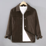 Buddha Stones Vintage Lapel Design Buttons Men's Long Sleeve Jacket With Pockets - SaddleBrown - US/UK/AU42，EU52 (3XL) - image 9