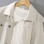 Buddha Stones Vintage Lapel Design Buttons Men's Long Sleeve Jacket With Pockets - image 4