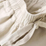 Buddha Stones Casual Cotton Linen High Waist Lace-up Wide Leg Pants With Pockets - image 26