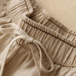 Buddha Stones Casual Embroidered Petals Women's Cotton Linen 7-8 Length Harem Pants With Pockets - image 3