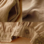 Buddha Stones Casual Embroidered Petals Women's Cotton Linen 7-8 Length Harem Pants With Pockets - image 12