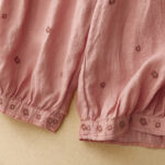 Buddha Stones Casual Embroidered Petals Women's Cotton Linen 7-8 Length Harem Pants With Pockets - image 17