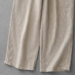Buddha Stones Casual Daily Drawstring Simple Design Women's Cotton Linen Pants With Pockets - image 9