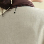 Buddha Stones Plain Design Long Sleeve Women's Cotton Linen Jacket With Pockets - image 9