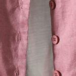 Buddha Stones Pure Color V-neck Women's Cotton Jacket With Pockets - image 13