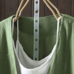 Buddha Stones Pure Color V-neck Women's Cotton Jacket With Pockets - image 19