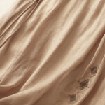 Buddha Stones Ethnic Vintage Embroidery Button Design Women's Cotton Linen 7-8 Length Skirt - image 13