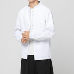 Buddha Stones Men's Frog-Button Dragon Pattern Cuffs Cotton Long Sleeve Shirt - image 9