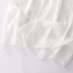 Buddha Stones Casual Accordion Pleat Plain V-neck Short Sleeve Cotton Midi Dress With Pockets - image 48